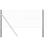 vidaXL Ograjni stebri 12 pcs Siva 120 cm Jeklo s prašnim premazom | Shoptok.si