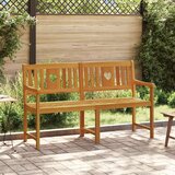  Vanjska klupa Prirodna 150 x 55 5 x 90 cm Čvrsto drvo akacije - 150 x 55 5 x 90 cm Srce | shoptok.hr