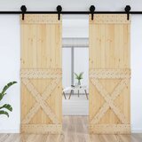  Vrata NARVIK Naravna 80 x 210 cm Masiven borov les, (5000215337) | Shoptok.si