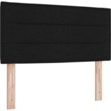 vidaXL Postelja s vzmetnico Črna 100x200 cm Tkanina | Shoptok.si