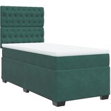 vidaXL Box spring krevet s madracem tamnozeleni 90x200 cm baršunasti | shoptok.hr