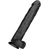 Operation Dingo - gigantski realistični dildo - 43 cm (crni)