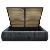 Bobochic Paris Svetlo modra oblazinjena zakonska postelja s prostorom za shranjevanje in letvenim dnom 160x200 cm Blair – | Shoptok.si