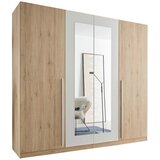 CARRYHOME OMARA S KLASIČNIMI VRATI, bela, hrast san remo | Shoptok.si