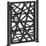  Vrtna vrata crna 100x125 cm čelična svjetlosna dizajna | Eponuda.ba