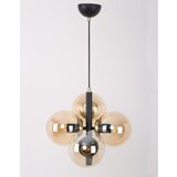 Squid Lighting črna viseča svetilka s steklenim senčilom ø 35 cm forte | Shoptok.si