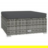 Maison Chic Vrtni stolček - Vrtni stoli za noge z blazino siv 70x70x30 cm poli ratan JS1037, (21879088) | Shoptok.si