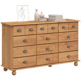  Komoda ASKIM Smeđa 79 x 40 x 133,5 cm Čvrsto borovo drvo | Eponuda.com