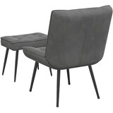  Stolica za opuštanje s osloncem za noge tamnosiva baršunasta | shoptok.hr