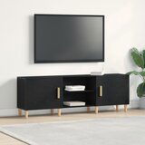vidaXL TV kabinet Črn les Inženirski les 150.2 × 30.3 × 50.2 cm Cene