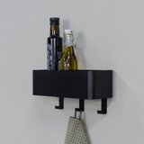 Spinder Design Črna jeklena stenska kopalniška polica Multi – | Shoptok.si