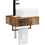  Zidni sudoper Staro drvo 50 x 41 x 39 cm Konstruirano drvo | shoptok.hr