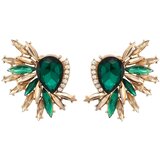  Naušnice FL-33414 - Zlatna/Zelena KP33414 | shoptok.hr