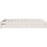 vidaXL Okvir kreveta bez madraca bijeli 120 x 200 cm masivna borovina | shoptok.hr