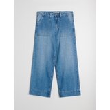 Sinsay Pamučne wide leg loose traperice s ispranim efektom | shoptok.hr