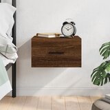  Zidni noćni ormarić boja smeđeg hrasta 35 x 35 x 20 cm | shoptok.hr