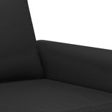  Dvosjed od tkanine crni 120 cm od umjetne kože | shoptok.hr