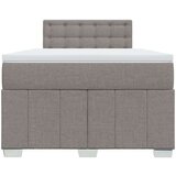 vidaXL Box spring postelja z vzmetnico taupe 120x190 cm blago, (21321254) | Shoptok.si