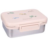Kidzroom inox kutija za užinu s 2 pretinca - Small Talk Beige Cijene