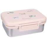 inox kutija za užinu s 2 pretinca - Small Talk Beige