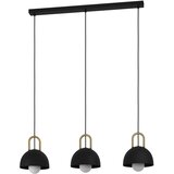 Eglo Viseća lampa CALMANERA 3xE27 90 cm crna/mesing 99694 | Eponuda.com