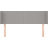  Uzglavlje s ušima svjetlosivi 147x16x78/88 cm od tkanine | shoptok.hr