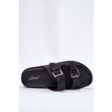 EVENTO Women's Slippers With Golden Buckles Black Sonarea | Shoptok.si