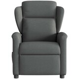 vidaXL Masažni naslanjač temno sivo blago | Shoptok.si