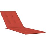  Jastuk za ležaljku prošarani crvena (75+105) x 50 x 4 cm tkanina | shoptok.hr