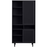 Unique Furniture Crni metalni ormar s kliznim vratima 90x180x40 cm Veep – | shoptok.hr