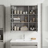  Kupaonski ormar s ogledalom Siva Sonoma 60 x 14,5 x 70 cm | shoptok.hr