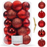  Kuglice za božićno drvce 6 cm 20 kom. crvene | shoptok.hr