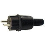 Unitec Utikač za kabel (250 V, 16 A, IP44, Crne boje, Zaštita od savijanja kabela) | shoptok.hr