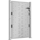 VidaXL Vrtna vrata 105x155 cm corten jeklo kvadraten dizajn Slike