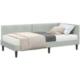  Kutni krevetni okvir s madracem 2 kom. Svjetlosiva 90 x 200 cm | shoptok.hr
