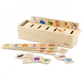 Viga drvena edukativna sorter igra životinje voće povrće Montessori | shoptok.hr