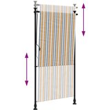  Vanjska roleta žuto-bijela 120 x 270 cm od tkanine i čelika | shoptok.hr