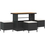  Set od 13 komada vrtnih sofa s jastučićima Crna poli ratan akacija 2-sjedna vrtna sofa s pohranom i jastučićima Crna poli ratan | shoptok.hr