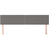  Posteljno vzglavje 2 kosa temno siv 100x5x78/88 cm blago, (20737865) | Shoptok.si