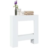 vidaXL Okvir za kamin bel 81x18x82 cm inženirski les | Shoptok.si
