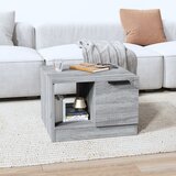 vidaXL Klubska mizica siva sonoma 50x50x36 cm konstruiran les Cene