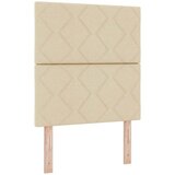  Krevet s opruga kutije s uzglavljem Krema 80 x 200 cm tkanina | shoptok.hr