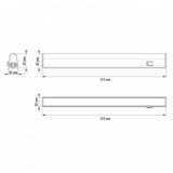 LED SVETILJKA KL T5 0,3m 4W 6500K PREKIDAC BELA
