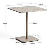 Kave Home Željezni vrtni stol 70x70 cm Brai – | shoptok.hr