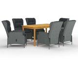  7-dijelni vrtni blagovaonski set svjetlosivi | shoptok.hr