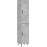  Visoka komoda siva betona 34,5x34x180 cm od konstruiranog drva | shoptok.hr
