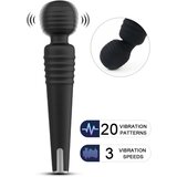 Paloqueth Deep Personal Massager for Muscle Soreness Relief with 20 Vibrations Black Cene