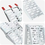  Sklopiva rampi za motocikle 340 kg po rampi 2 pcs Srebrno | shoptok.hr