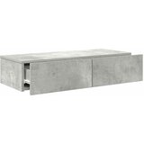  Zidna polica s ladicama beton siva 80x33x17cm konstruirano drvo | shoptok.hr
