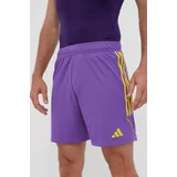 Adidas Kratke hlače za vadbo Tiro 23 vijolična barva